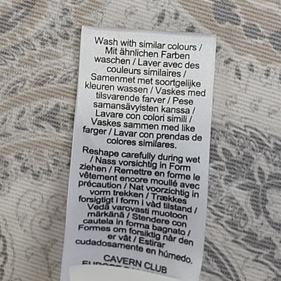 Liverpool Stitch Fix women's flowy blouse white pleated NWT Petite Large office - Picture 8 of 9